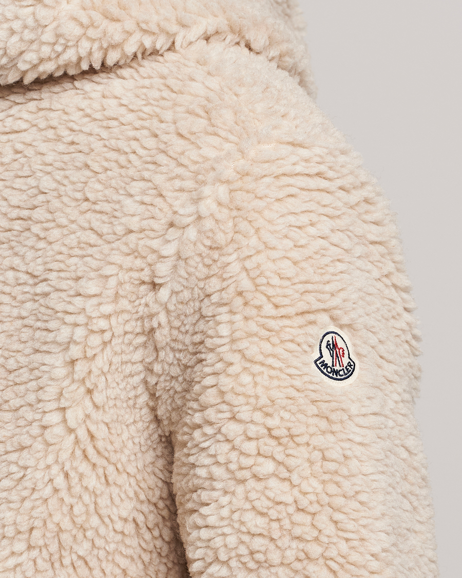 Men | Sweaters & Knitwear | Moncler | Hooded Zip Cardigan Off White