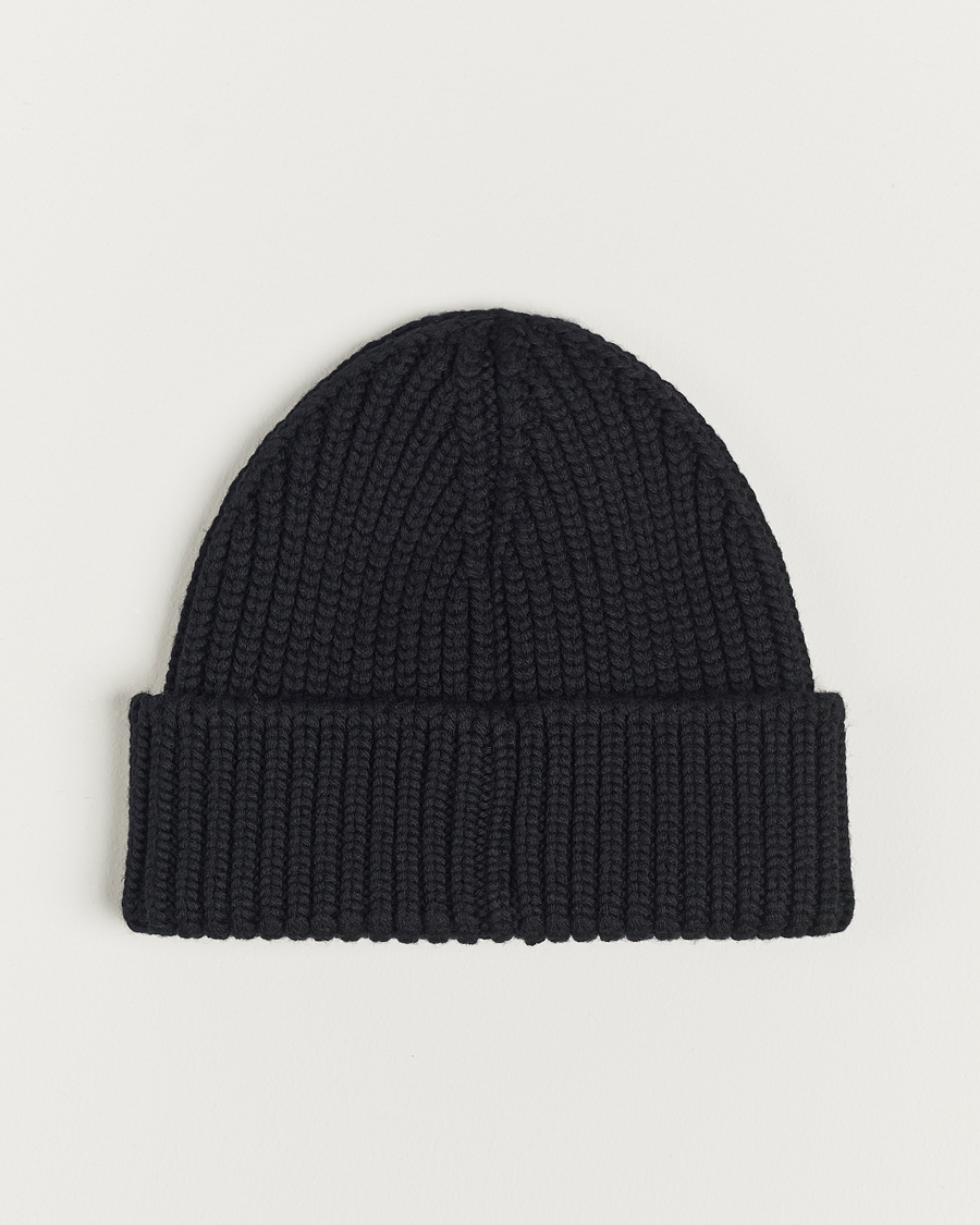 Men | Moncler Tonal Logo Beanie Black | Moncler | Tonal Logo Beanie Black
