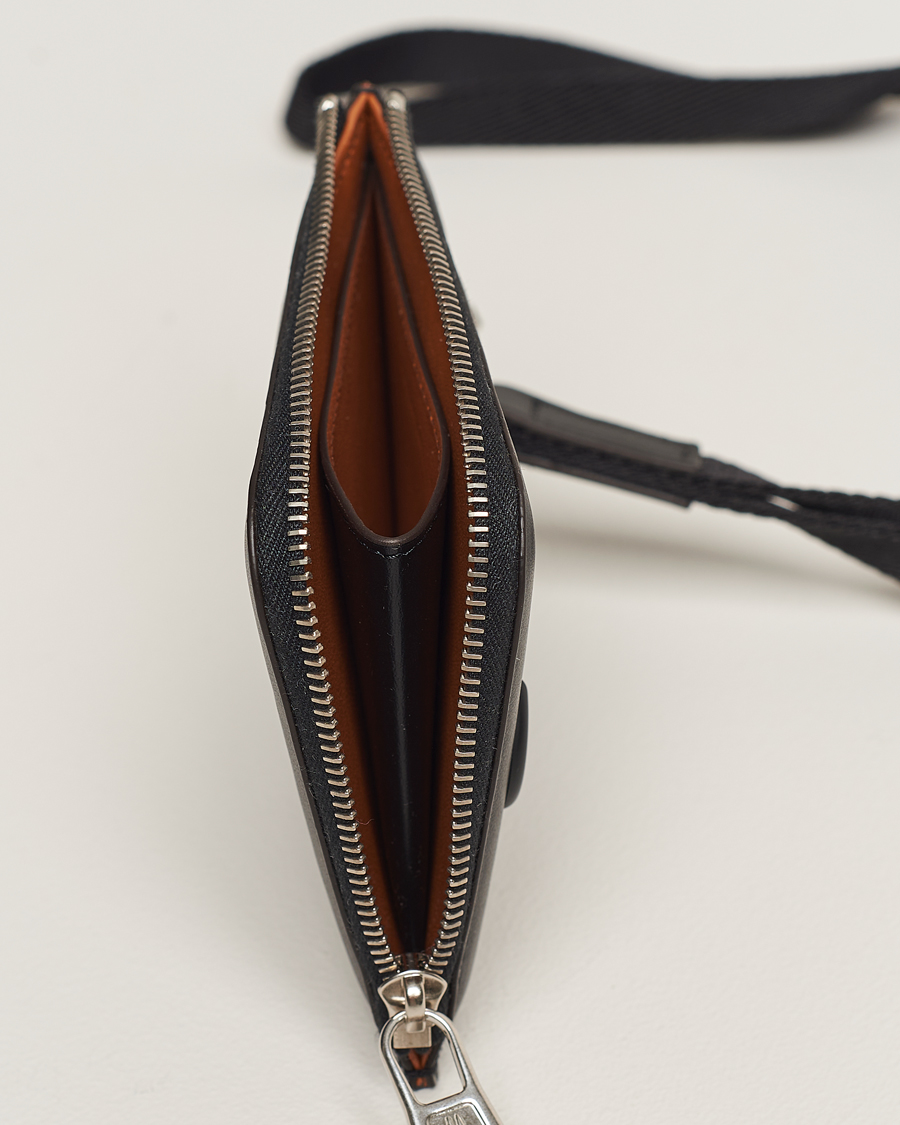 Men | Moncler Strap Leather Wallet Black | Moncler | Strap Leather Wallet Black