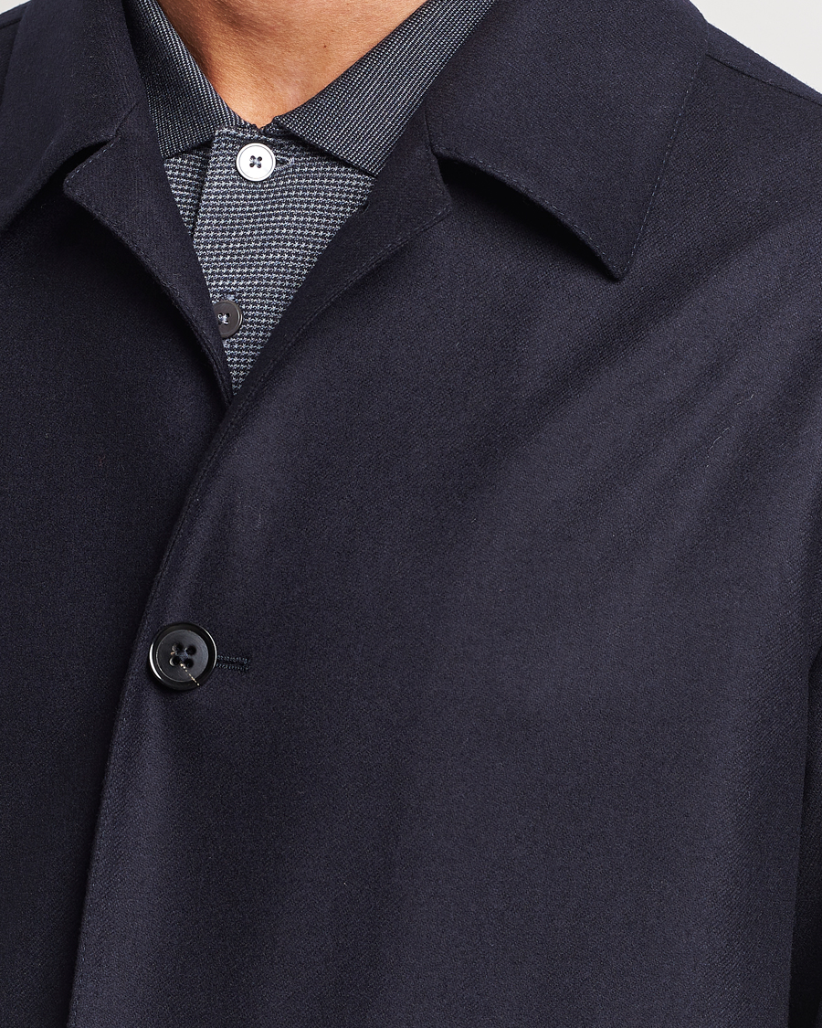 Men | Coats & Jackets | Zegna | Flannel Chore Jacket Navy
