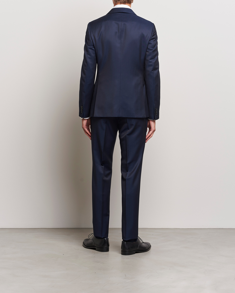 Men | Suits | Zegna | Tailored Wool Suit Dark Blue