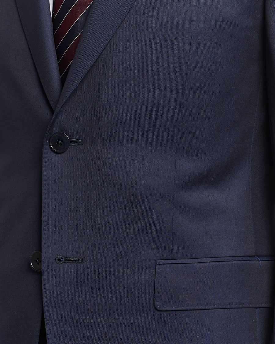 Men | Suits | Zegna | Tailored Wool Suit Dark Blue