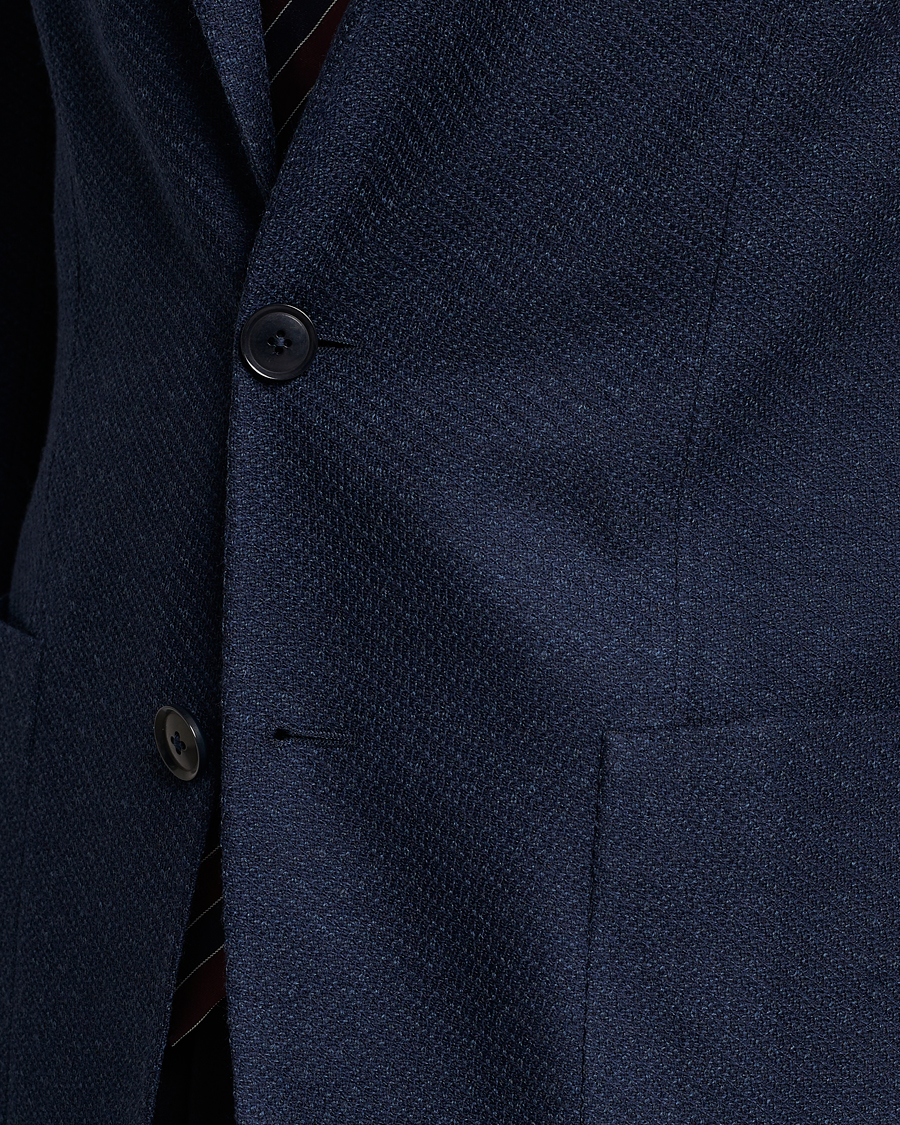 Men | Blazers | Zegna | Unconstructed Structured Wool Blazer Navy