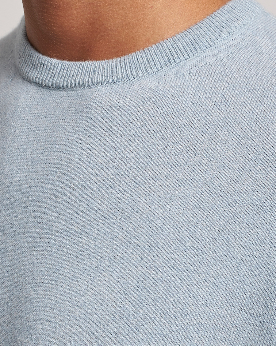 Men | Sweaters & Knitwear | Zegna | Oasi Cashmere Crew Neck Light Blue