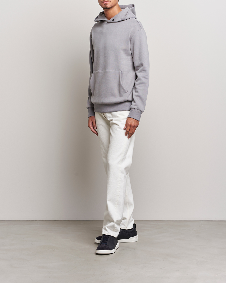 Men | Sweaters & Knitwear | Zegna | Cotton/Cashmere Hoodie Light Grey