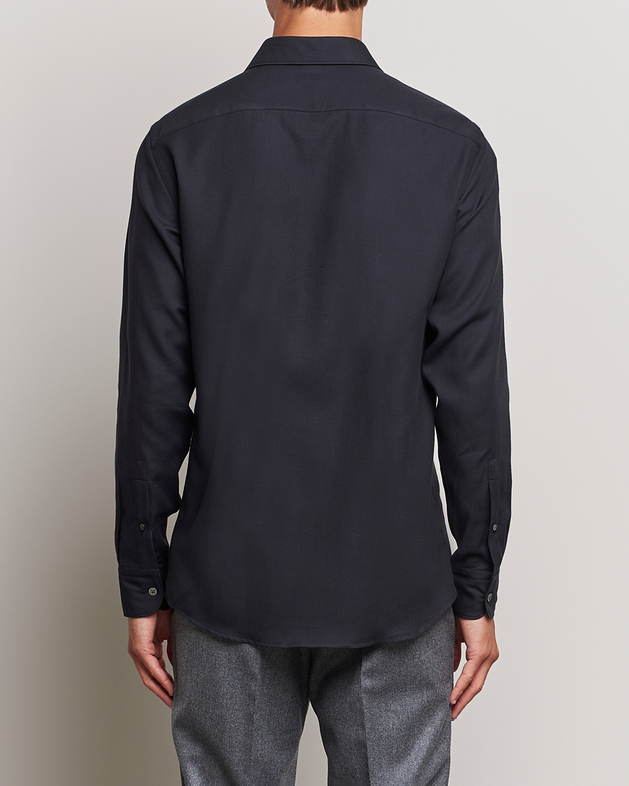 Men | Shirts | Zegna | Cotton/Cashmere Casual Shirt Navy