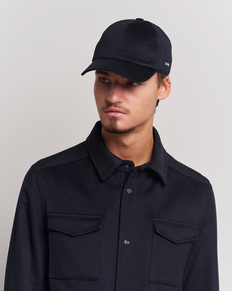 Men | Zegna Cashmere Baseball Cap Navy | Zegna | Cashmere Baseball Cap Navy