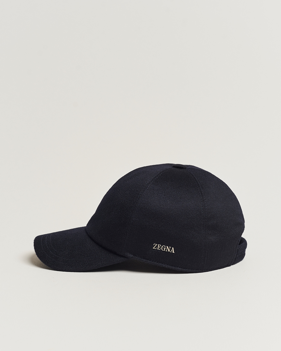 Men | Zegna Cashmere Baseball Cap Navy | Zegna | Cashmere Baseball Cap Navy