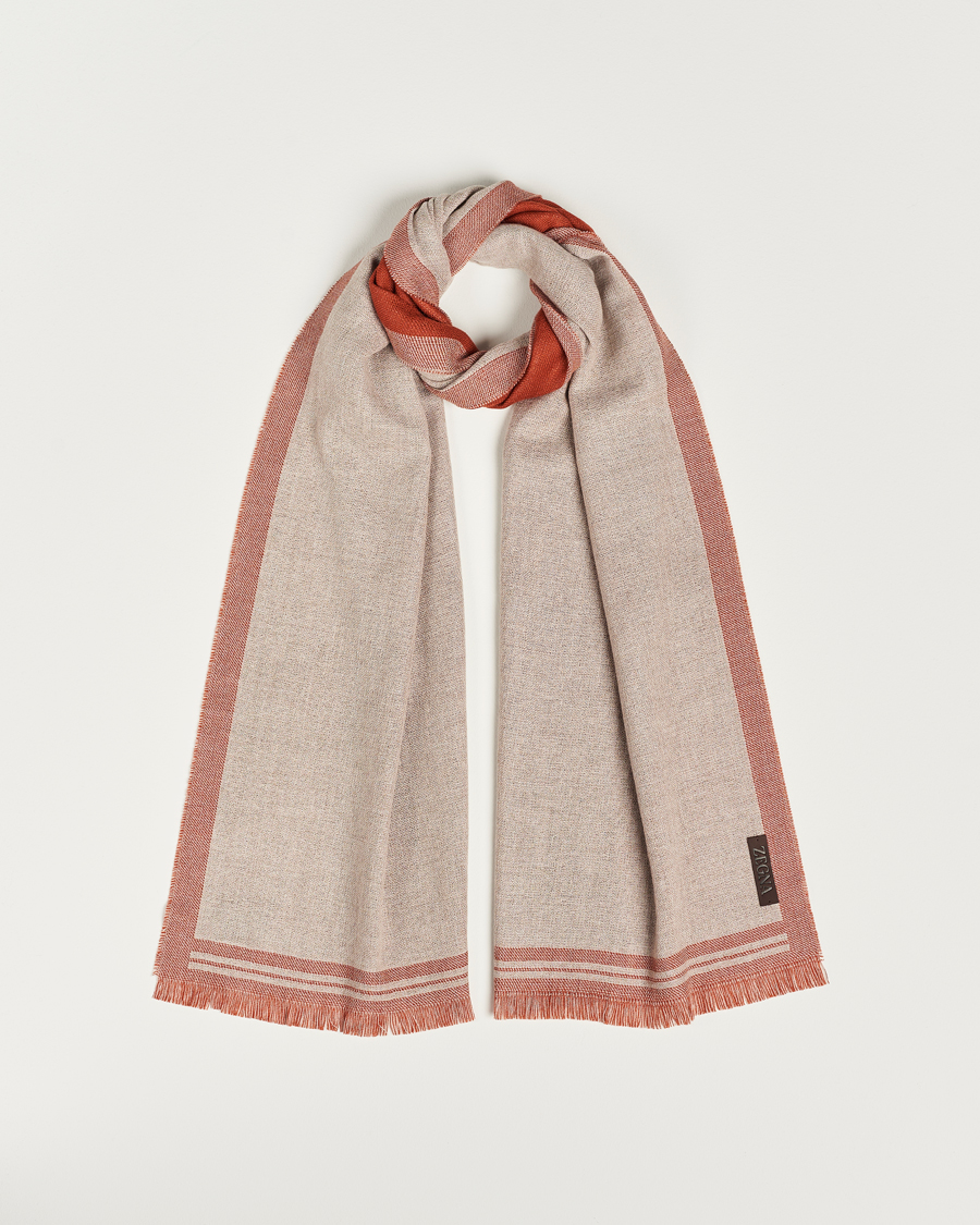 Men | Zegna Wool/Cashmere Scarf Beige | Zegna | Wool/Cashmere Scarf Beige