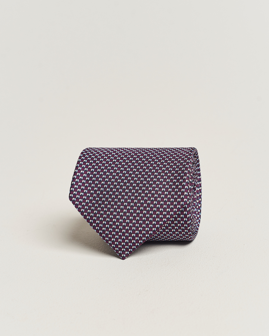 Men | Zegna Jacquard Silk Tie Purple | Zegna | Jacquard Silk Tie Purple