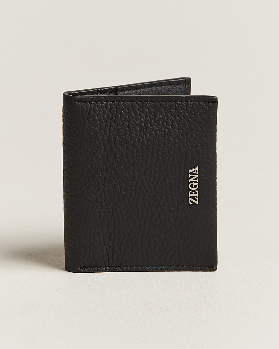 Men |  | Zegna | Grain Leather Wallet Black