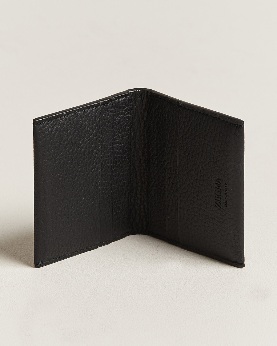 Men | Zegna Grain Leather Wallet Black | Zegna | Grain Leather Wallet Black