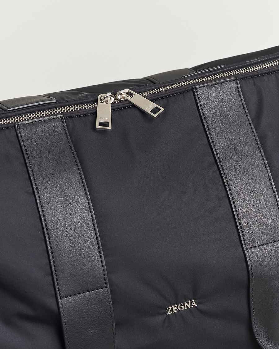 Men | Zegna Luxury Nylon Holdall Black | Zegna | Luxury Nylon Holdall Black