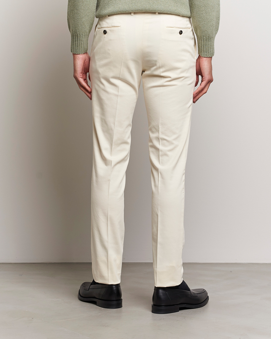 Men | Trousers | PT01 | Slim Fit Cotton Stretch Chinos Off White