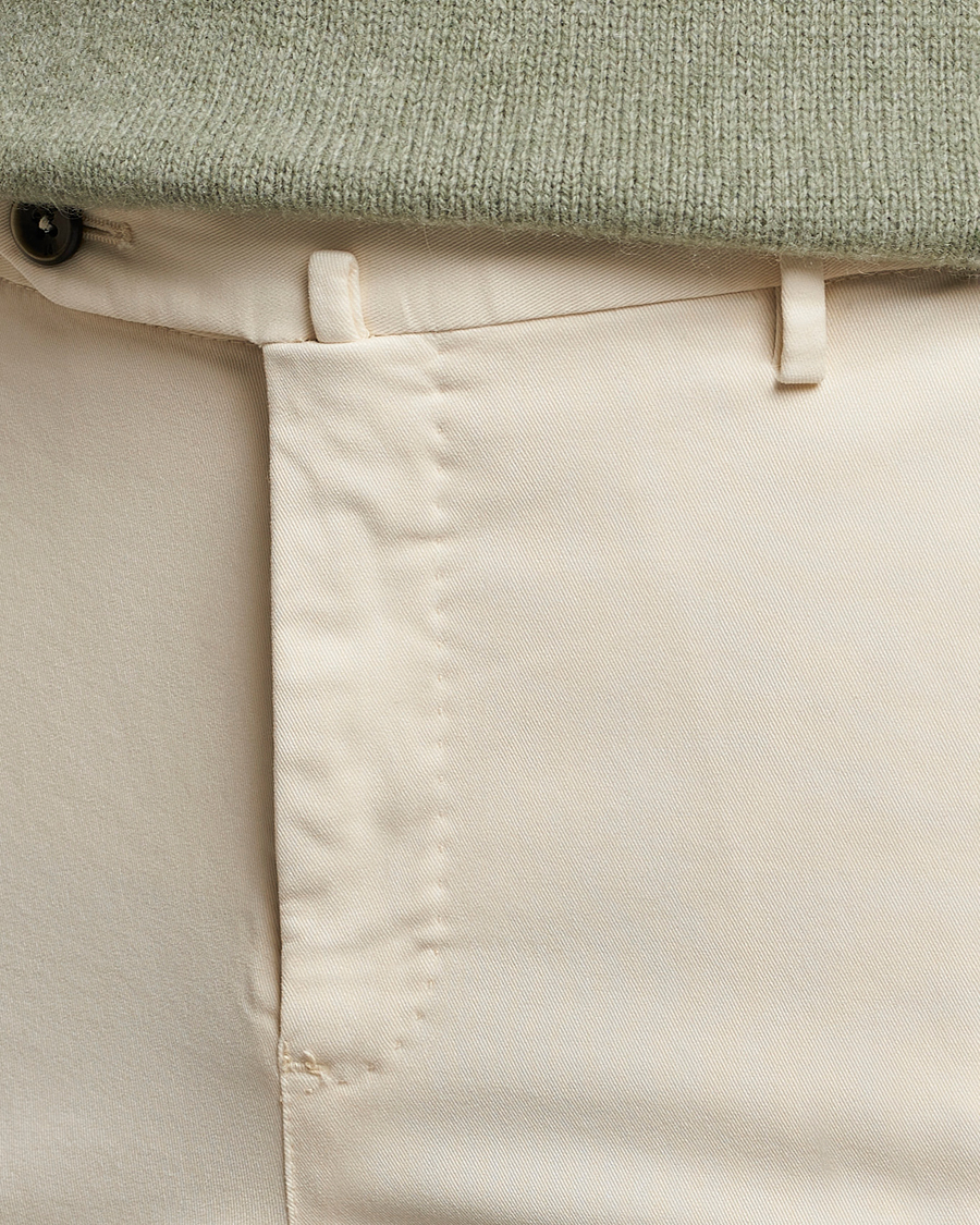 Men | Trousers | PT01 | Slim Fit Cotton Stretch Chinos Off White