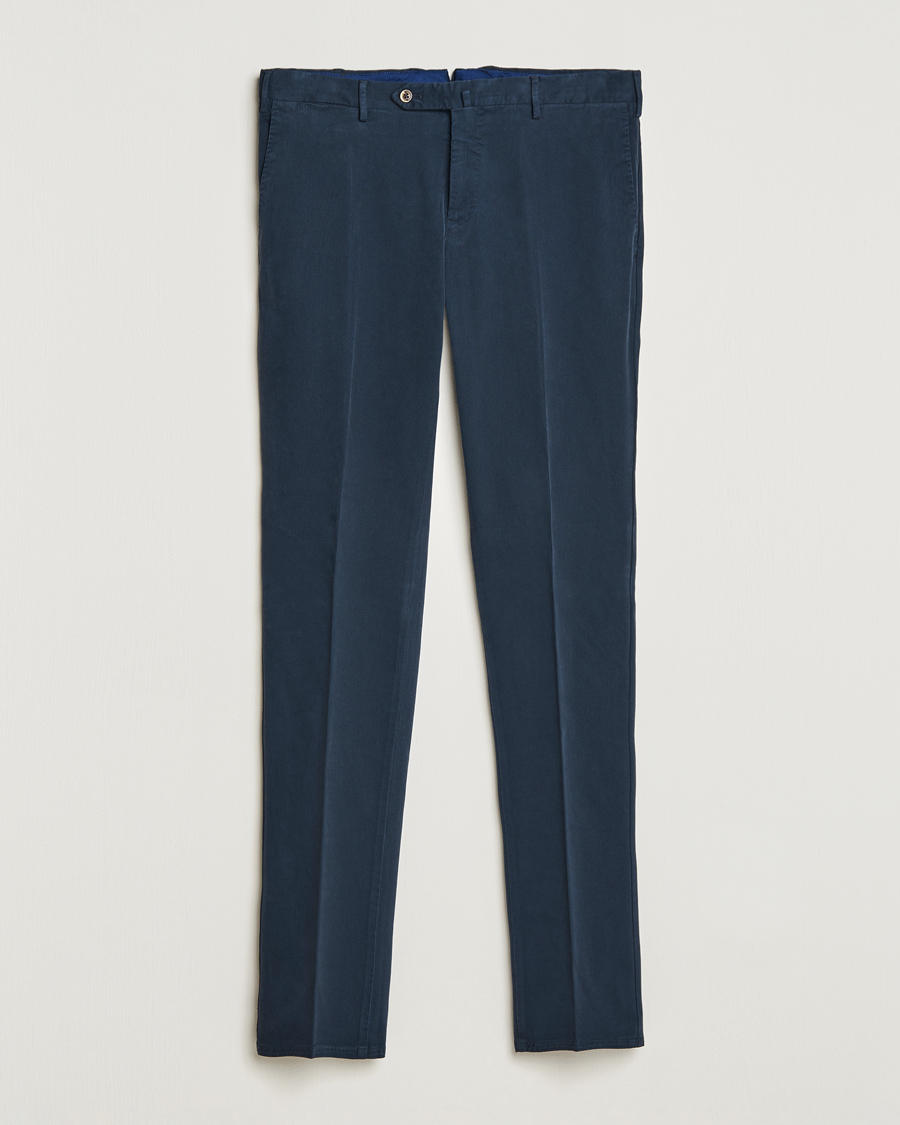 PT01 Slim Fit Cotton Stretch Chinos Navy at CareOfCarl.com