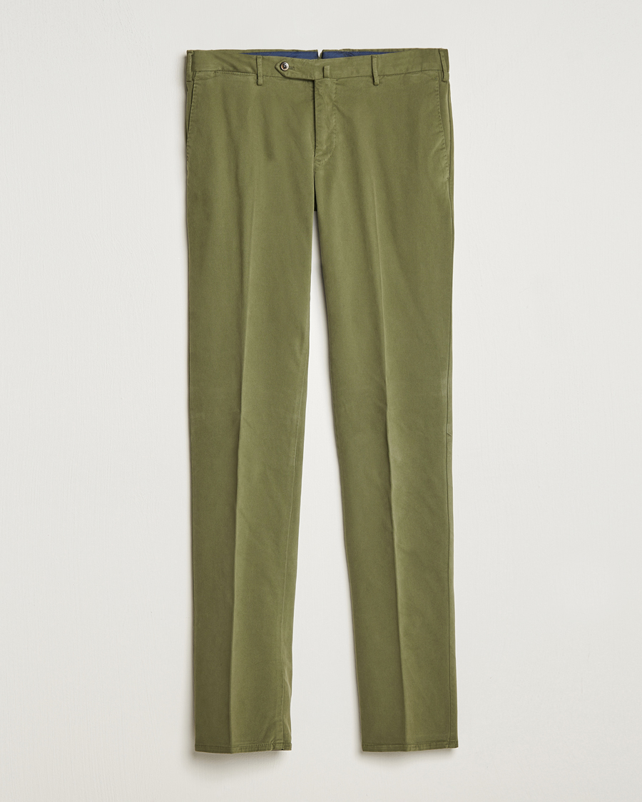Men | Trousers | PT01 | Slim Fit Cotton Stretch Chinos Dark Green