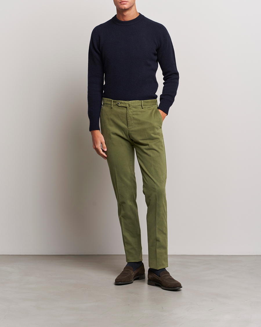 Men | Trousers | PT01 | Slim Fit Cotton Stretch Chinos Dark Green