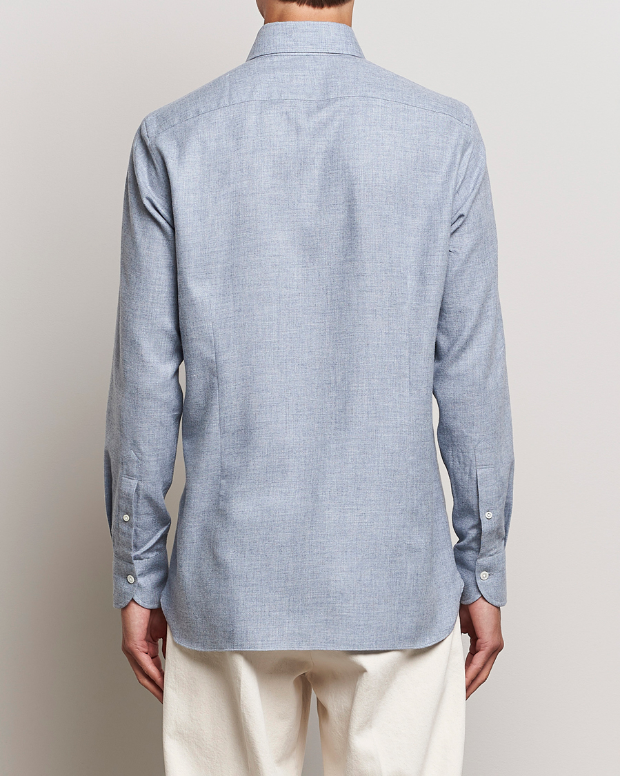 Men | Shirts | 100Hands | Cotton Button Down Flannel Shirt Grey