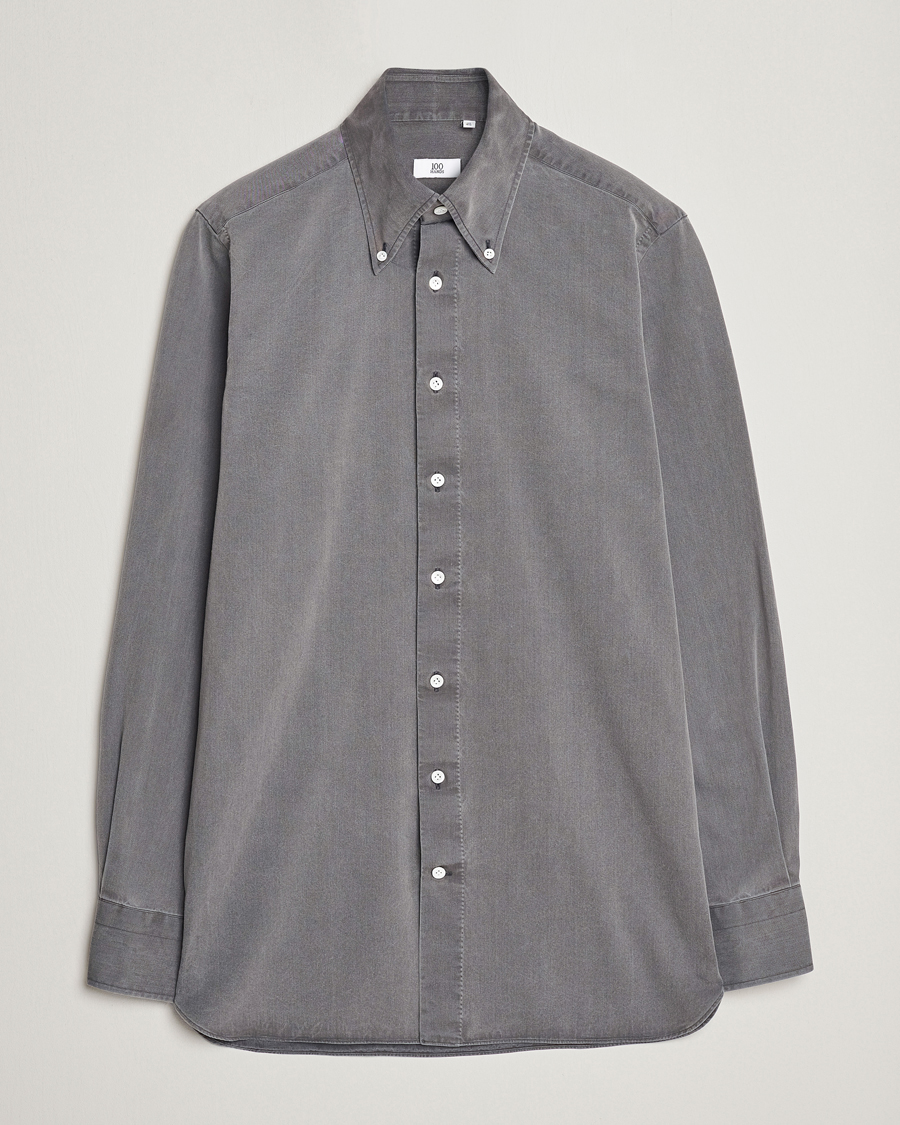 Men | Shirts | 100Hands | Cloud Washed Denim Shirt Grey
