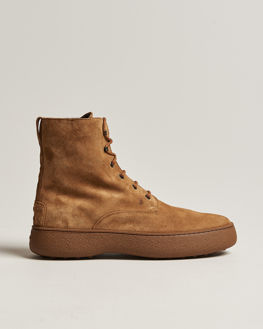 Men | Tod's Gommino Winter Boots Brown Suede | Tod's | Gommino Winter Boots Brown Suede
