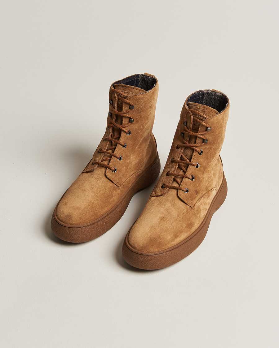 Men | Tod's Gommino Winter Boots Brown Suede | Tod's | Gommino Winter Boots Brown Suede
