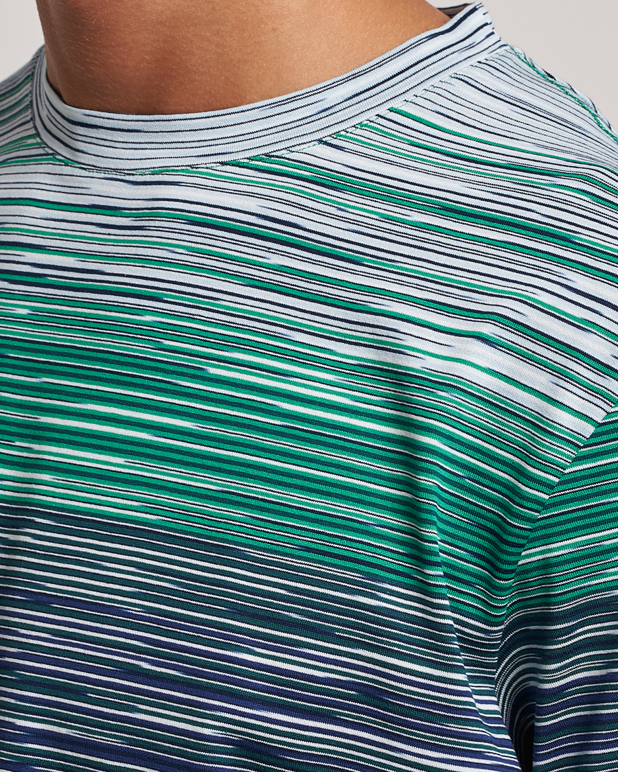 Men | T-Shirts | Missoni | Space Dyed Degrade T-Shirt Blue/Green