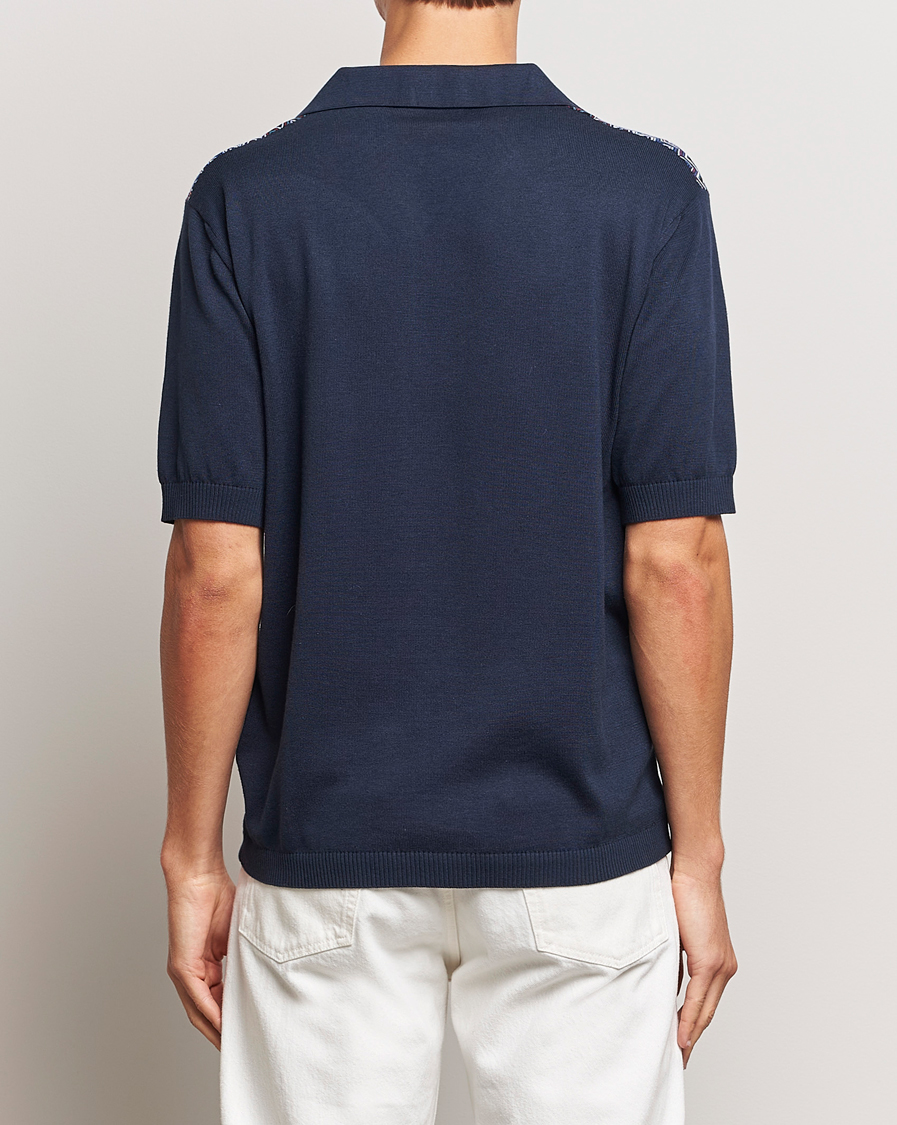 Men | Polo Shirts | Missoni | Cotton/Silk Polo Navy