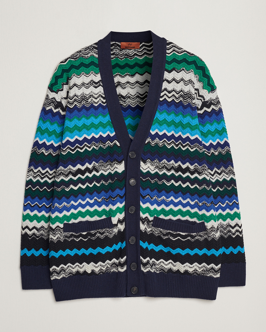 ［良品］MISSONI カーディガン パープル 54 M Missoni - Jacquard cardigan
