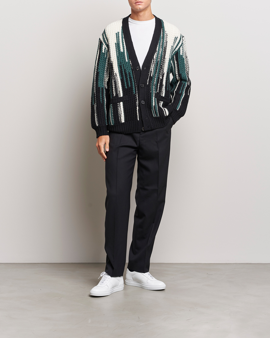 Men | Sweaters & Knitwear | Missoni | Bramble Stitch Cardigan Black/Green
