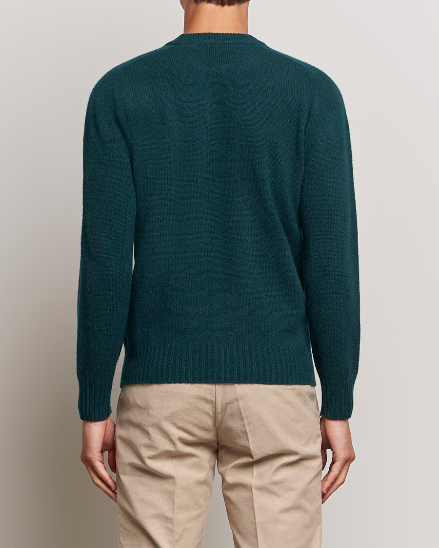 Men | Sweaters & Knitwear | Altea | Wool/Cashmere Crew Neck Pullover Dark Green