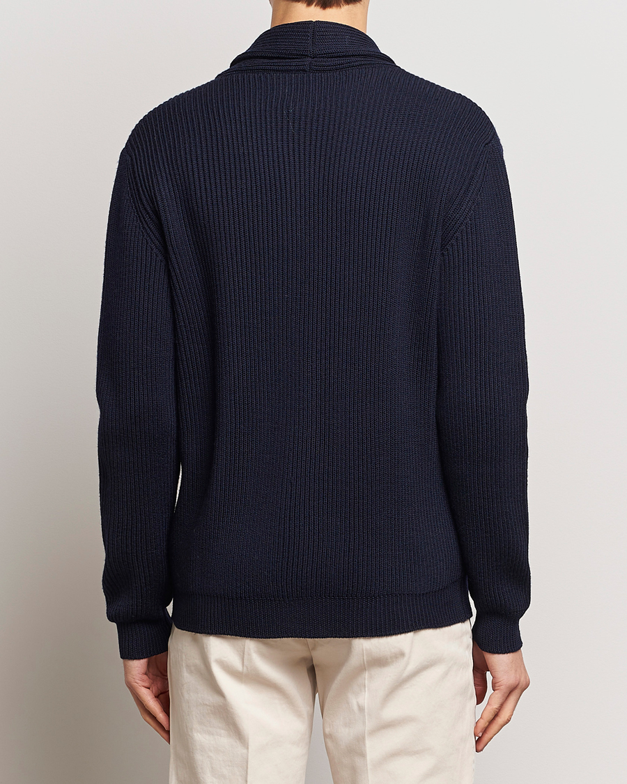 Men | Sweaters & Knitwear | Altea | Shawl Collar Cardigan Navy