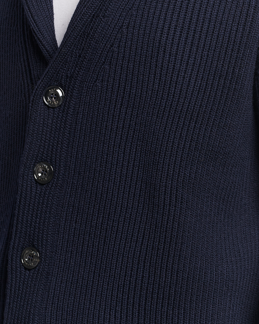 Men | Sweaters & Knitwear | Altea | Shawl Collar Cardigan Navy