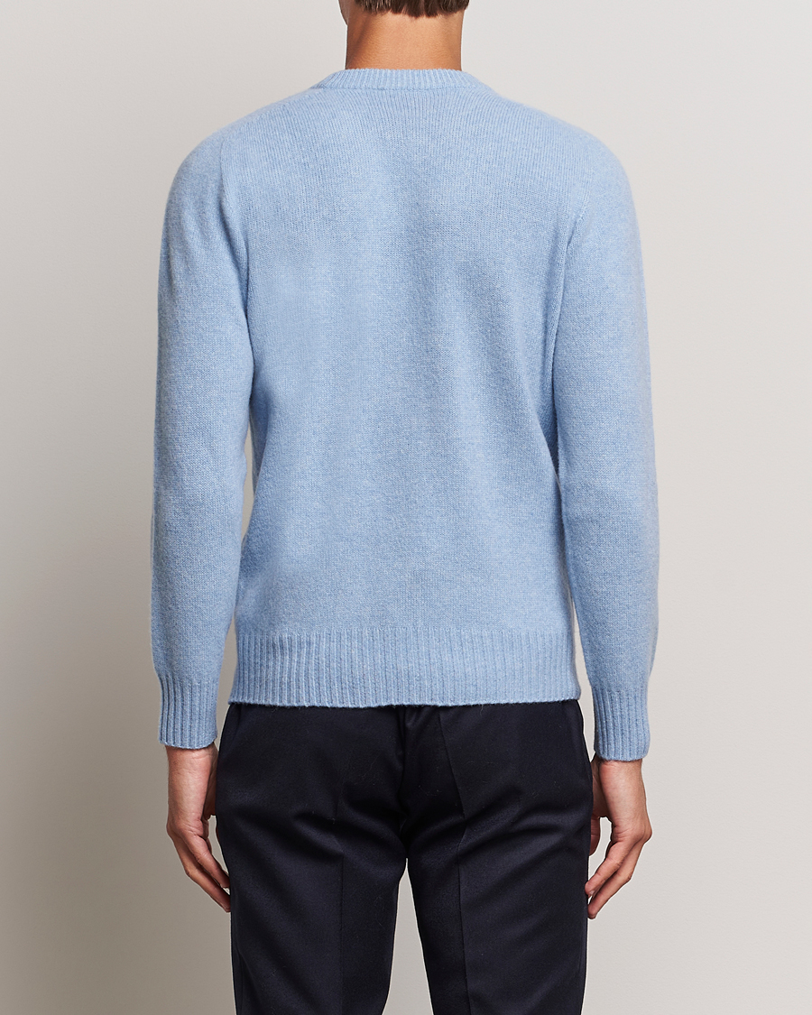 Men | Sweaters & Knitwear | Altea | Wool/Cashmere Crew Neck Pullover Light Blue