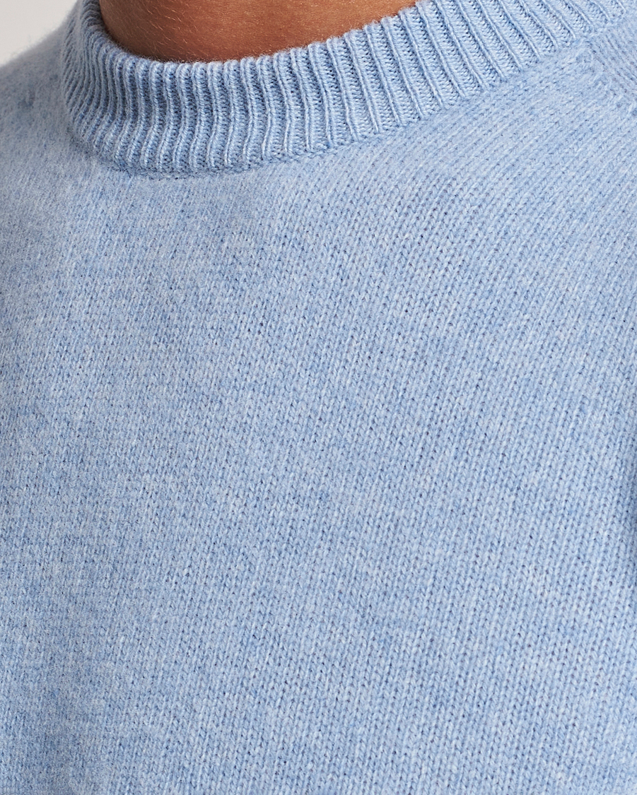 Men | Sweaters & Knitwear | Altea | Wool/Cashmere Crew Neck Pullover Light Blue
