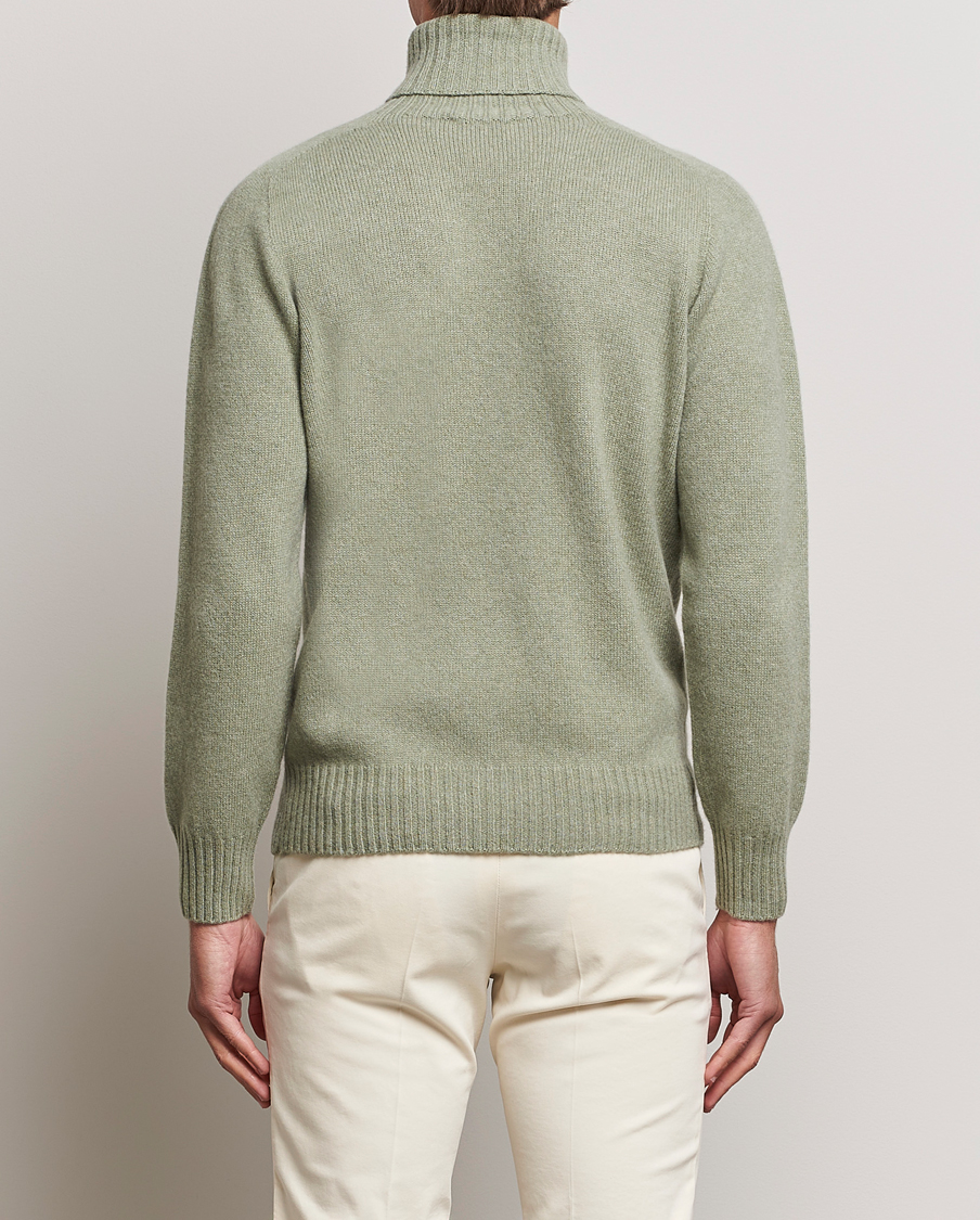 Men | Sweaters & Knitwear | Altea | Wool/Cashmere Crew Neck Rollneck Sage