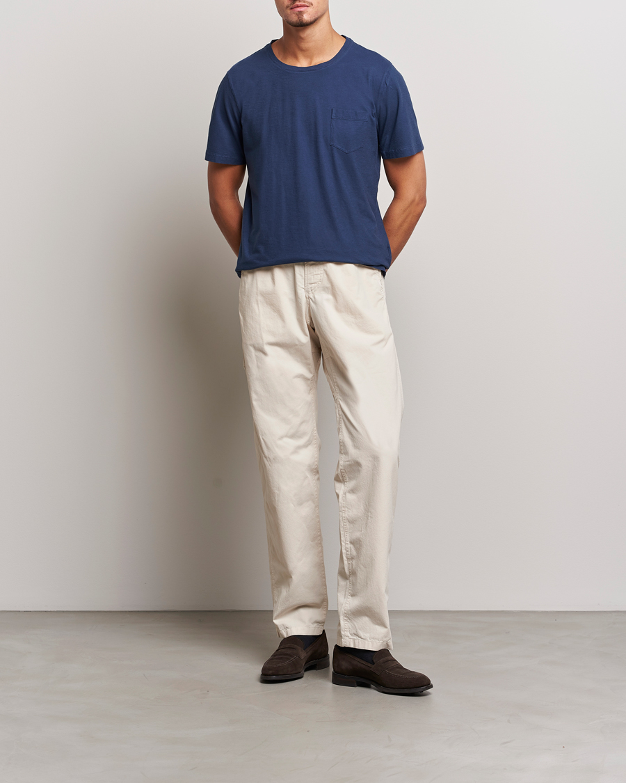 Men | T-Shirts | Massimo Alba | Panarea Cotton Jersey T-Shirt Navy