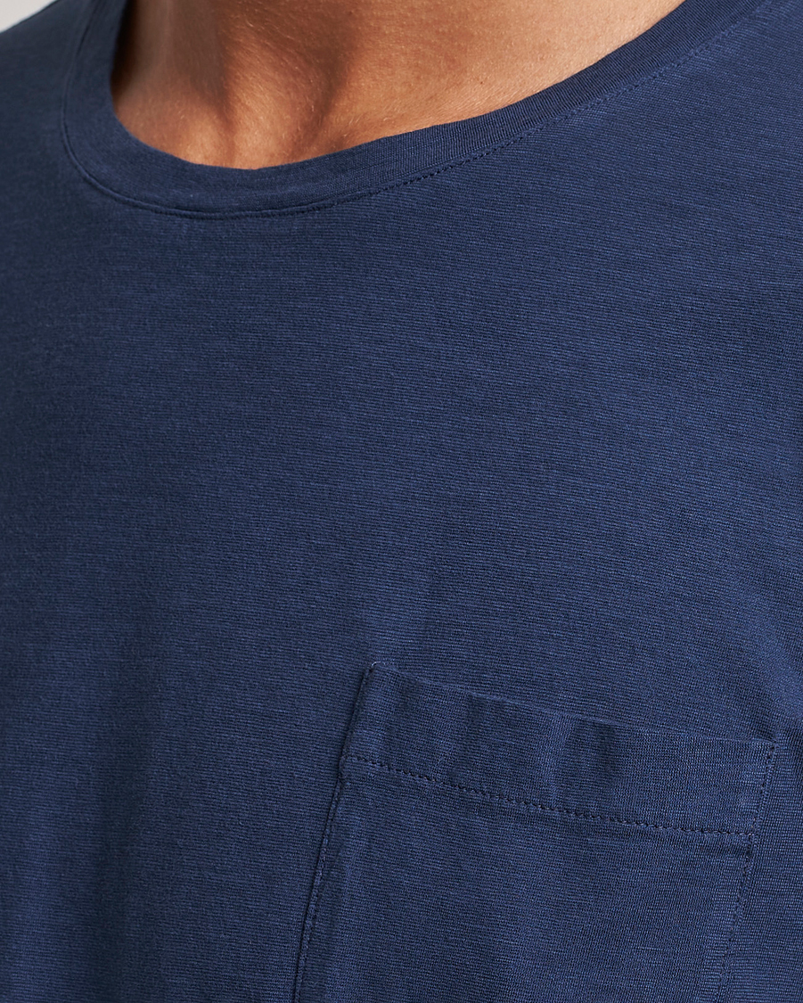 Men | T-Shirts | Massimo Alba | Panarea Cotton Jersey T-Shirt Navy