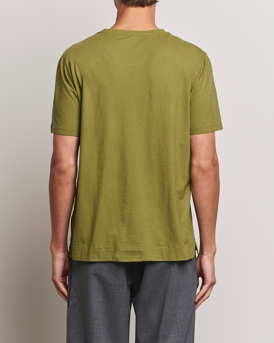 Men | T-Shirts | Massimo Alba | Panarea Cotton Jersey T-Shirt Olive