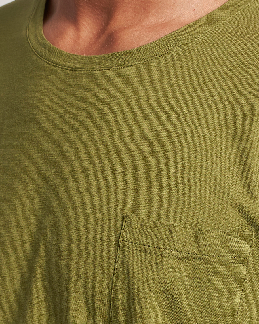 Men | T-Shirts | Massimo Alba | Panarea Cotton Jersey T-Shirt Olive