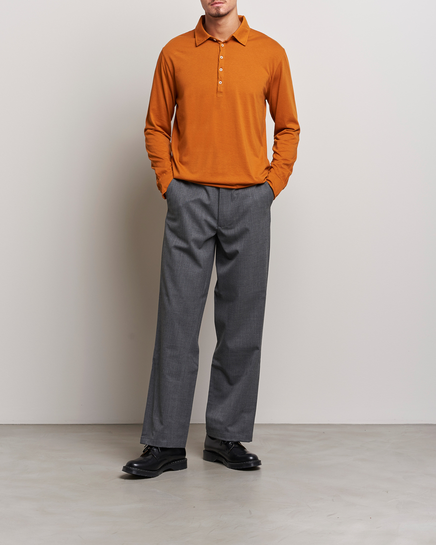 Men | Sweaters & Knitwear | Massimo Alba | Ischia Cotton/Cashmere Polo Brick