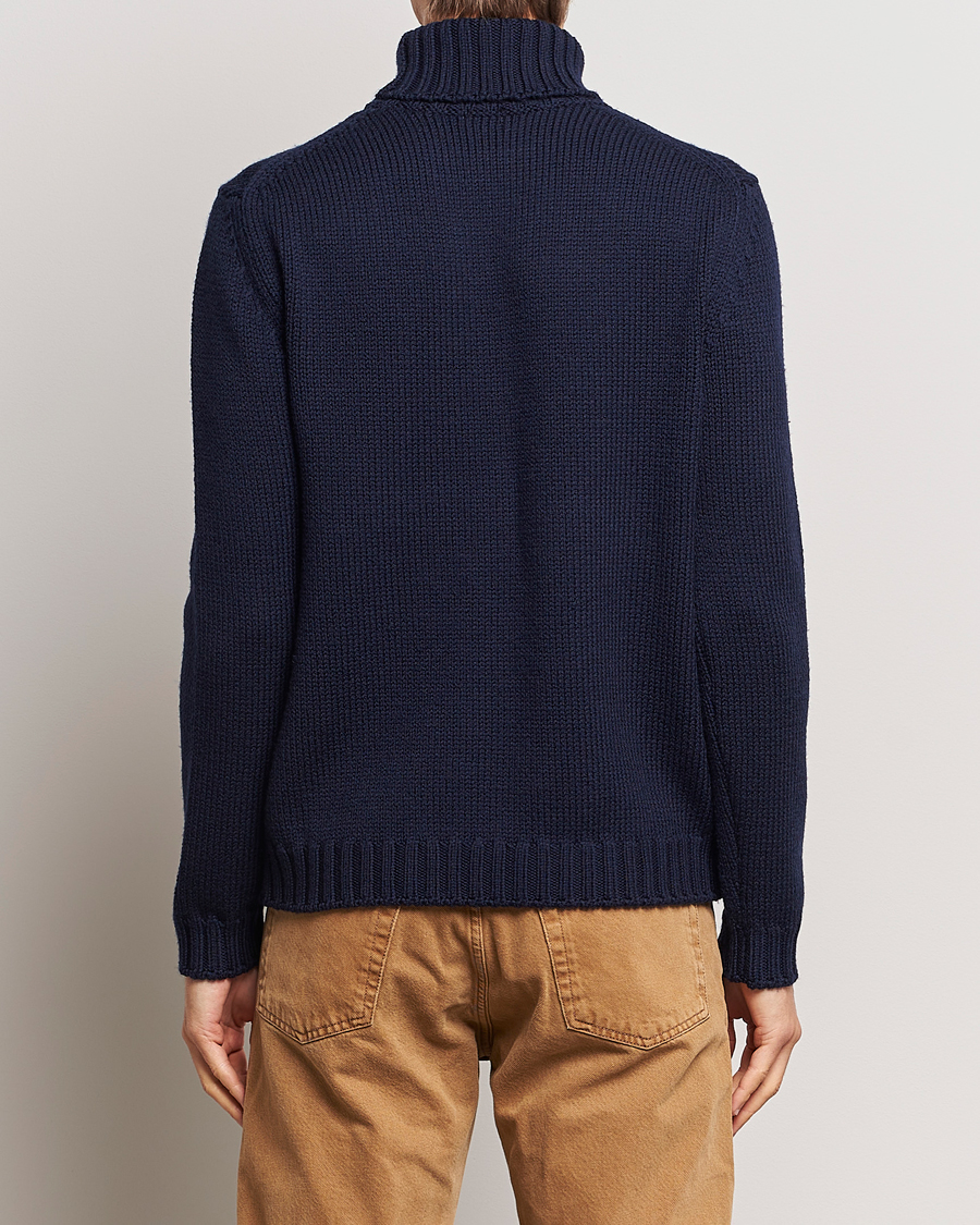 Men | Sweaters & Knitwear | Massimo Alba | Karl Knit Rollneck Navy