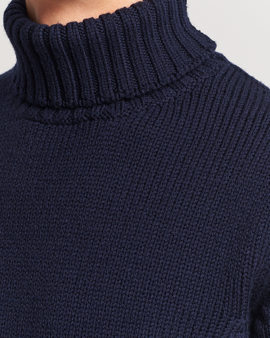 Men | Sweaters & Knitwear | Massimo Alba | Karl Knit Rollneck Navy