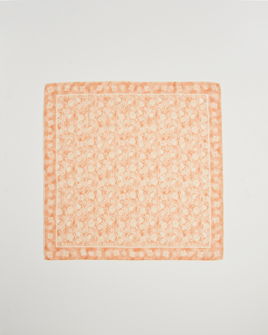 Men | Massimo Alba Printed Cashmere Bandana Apricot | Massimo Alba | Printed Cashmere Bandana Apricot
