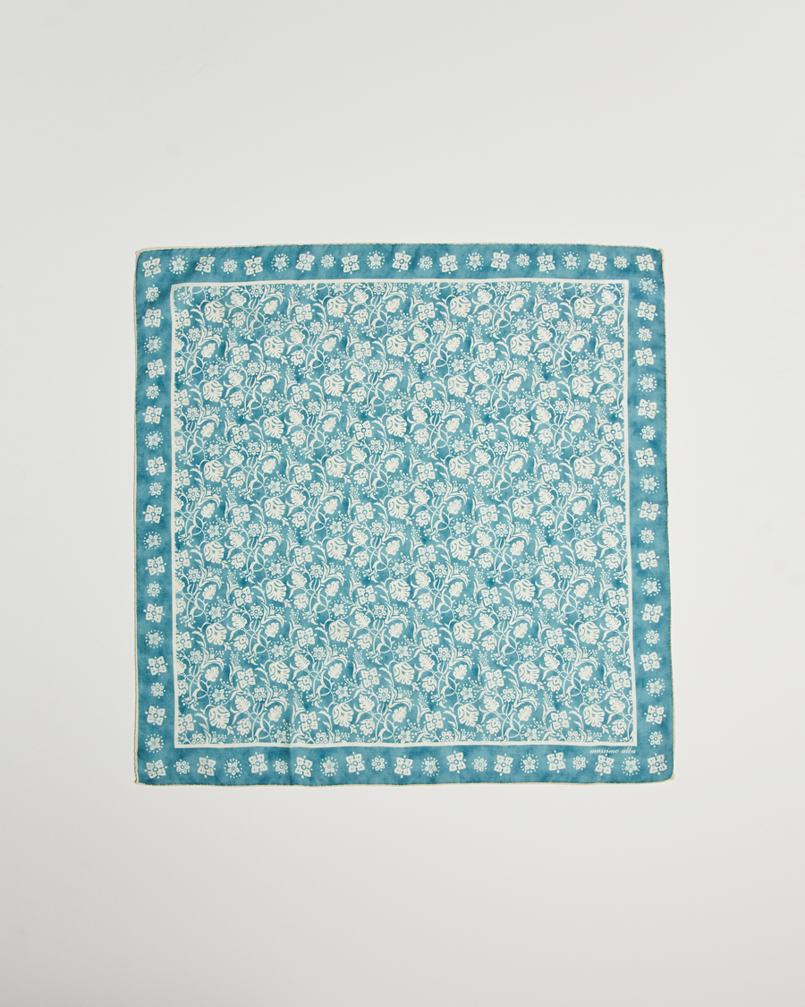Men | Massimo Alba Printed Cashmere Bandana Turchese | Massimo Alba | Printed Cashmere Bandana Turchese