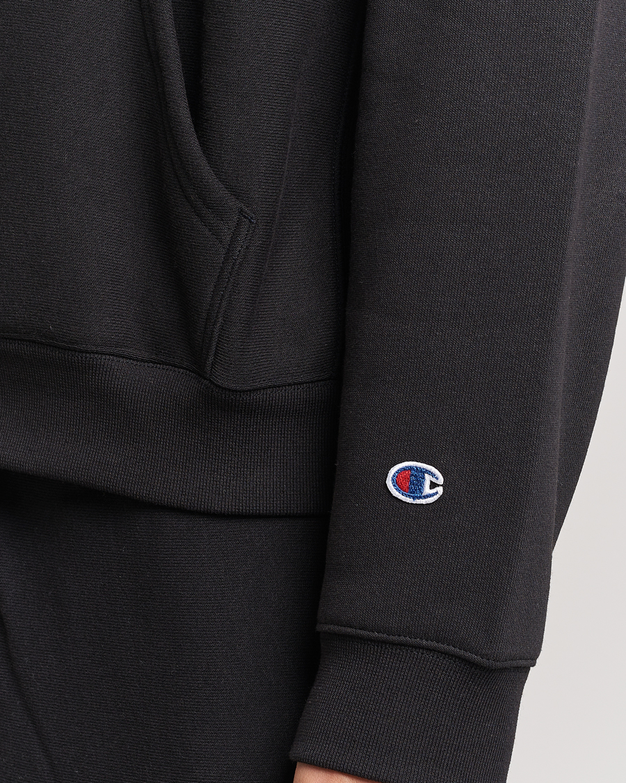 Men | Sweaters & Knitwear | Champion | Reverse Weave Soft Fleece Hoodie Black Beauty
