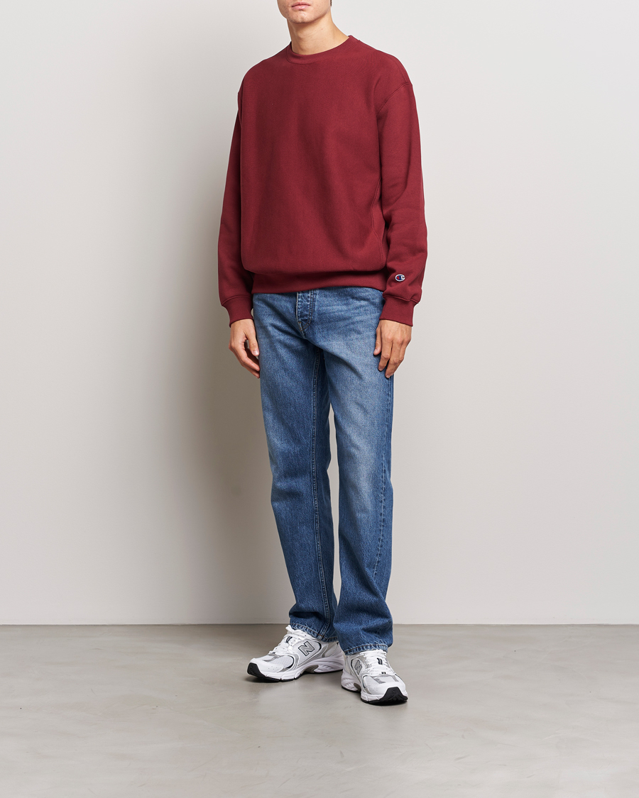 Men | Sweaters & Knitwear | Champion | Reverse Weave Soft Fleece Sweatshirt Cabernet