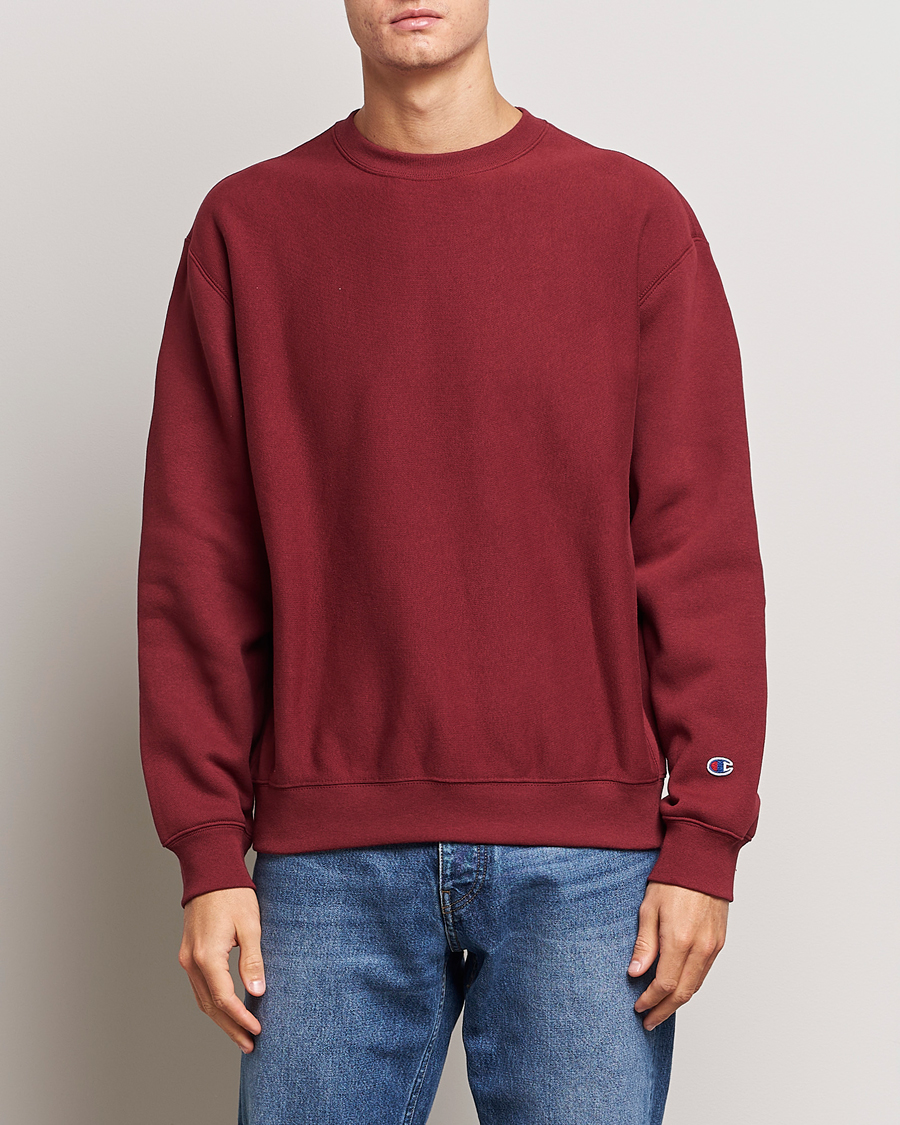 Men | Sweaters & Knitwear | Champion | Reverse Weave Soft Fleece Sweatshirt Cabernet