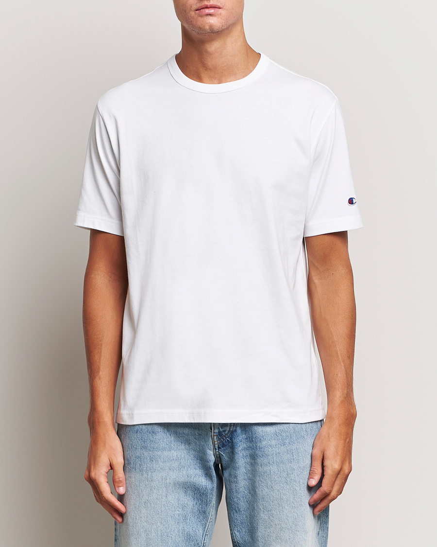 Men | T-Shirts | Champion | Jersey Crew Neck T-shirt White