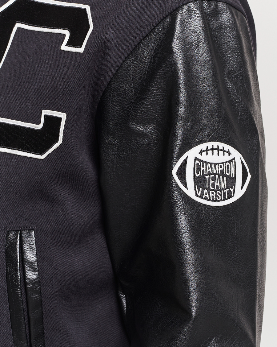 Men | Coats & Jackets | Champion | Archive Varsity Bomber Jacket Black Beauty